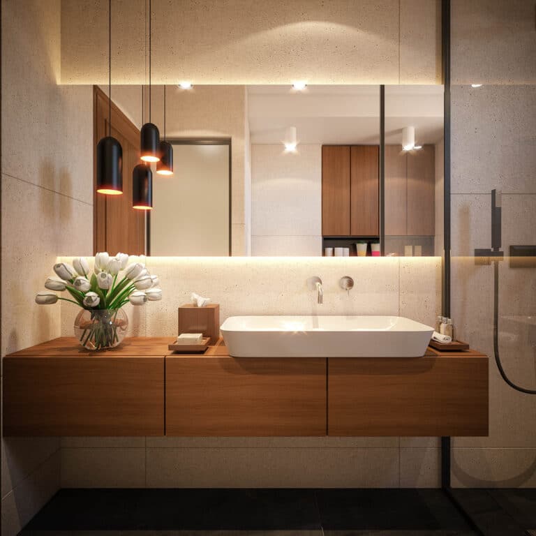 salle de bains moderne et design
